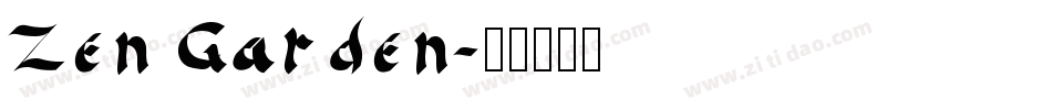 Zen Garden字体转换